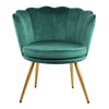 Genesis Flora Accent Tub Chair Scallop Armchair Petal Back With Golden Legs