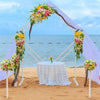 Elegant Wedding Arch Backdrop Free Standing Flowers Balloon Frame Garden Arbor