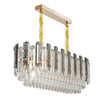 Modern Luxury Chandelier LED Crystal Droplet Elegant Ceiling Light Fixture Home