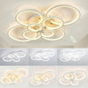Modern Chandelier LED Lamp White Frame Ceiling Light Living Room Pendant Lights