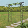 Metal Garden Arch Climbing Plants Archway Patio Entrance Tubular Outdoor 2M UK