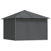 Gazebo with Sidewalls&Roof 3x3 m Anthracite X7P4