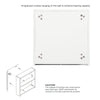 Bathroom Mirror Cabinet Double Full Door Cupboard Storage Shelf Wall Mounted