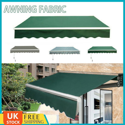 Sun Shade Patio Awning Canopy Shelter Replacement Garden Fabric Top Cover Frill
