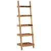 Ladder Shelf Brown 75x37x205 cm Solid Mango Wood vidaXL