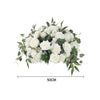Artificial Rose Hydrangea Flowers Bouquet Leaves Balls Wedding Home Garden Decor