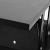 Modern Black Coffee Table Lift Up Top Drawer Desk with Storage Shelf Living Room