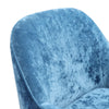 Blue Crushed Velvet Tub Armchair Wingback Sofa Accent Chairs With Golden Legs UK