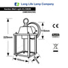 Traditional Vintage Style Outdoor Single Wall Lights IP44 Garden Lantern Lights