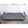 Velvet Sofa Bed Living Room Furniture 2 seater sofa bed with 2 bolister cushions