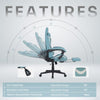 Computer Gaming Chair Ergonomic Executive Massage 160° Recliner Footrest Office