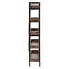 Industric 5 Tiers Book Shelf Bookcase Storage Cabinet Display Dining Living Room