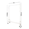 Heavy Duty Clothes Rail Home Shop Garment Hanging Display Stand Rack On Wheels