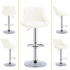 4x MADRID Faux Leather Bar Stools Gas Lift Home Kitchen Breakfast Chairs Cream