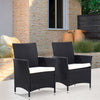 2/4pcs Garden Patio Rattan Chairs Armchair with Cushion Outdoor Bistro Furniture
