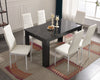 Wooden Dining Table and Chairs 4 / 6 Set Pu Leather Seat Kitchen Room Furniture