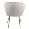 Genesis Flora Accent Tub Chair Scallop Armchair Petal Back With Golden Legs