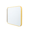 Large Retangle Wall Mounted Bathroom Mirrors Makeup Dressing Metal Frame Mirror