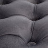 Chesterfield Button Plush Velvet Round/Square Pouffe Footstool Coffee Table Grey