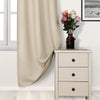 2 Panels Beige Curtain Blackout Ring Top Drapes for Bedroom Drapes Curtains