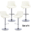 4x MADRID Faux Leather Bar Stools Gas Lift Home Kitchen Breakfast Chairs Cream