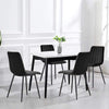 2x Black Velvet Dining Chairs Restaurant Chairs Modern Dining Room Furniture