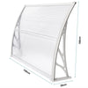 Door Canopy Awning Shelter Front Back Porch Outdoor Shade Patio Roof Rain Cover