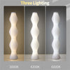 Floor Lamp Colour Changing Bright Light Standing Lamp with White Shade Art Deco