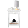 Bedside Table Nightstand Bedside Cabinet with Drawer Storage Unit Bedroom Home