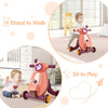 2 in 1 Sit to Stand Learning Walker Early Education Activity Center w / Lights