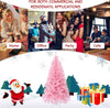 Decorative Pink Artificial Christmas Tree Xmas Full Tree Mall Seasonal Holiday