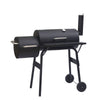 Barbecue BBQ Outdoor Charcoal Smoker Portable Grill Garden 2 Barrel Drum Wheels