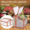 Wooden Greenhouse Garden Planter Box Growhouse Portable Cold Frame Transparent