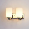 Indoor Aisle Glass Single / Double headed Wall Light Sconce Lamp LED Bulb White