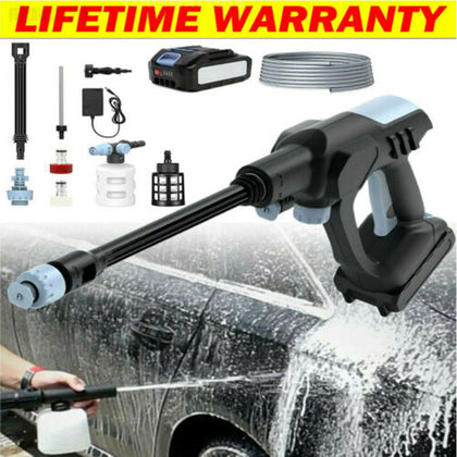 Electric Cordless High Pressure Washer SprayGun Power Jet Washing Car Cleaner