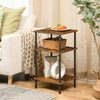 End Table Side Table Nightstand Beside Table Sofa Table 13.4”L x 11.8”W x 23.2”H
