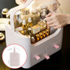 Portable Makeup Organizer Cosmetic Storage Display Stand Plastic Waterproof