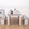 Modern Solid Wooden Dining Table Pine Grey&White Kitchen Home Furniture