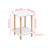 Simple Coffee Table White Sofa Side Table End Table for Living Room Modern