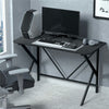 120cm Gaming Desk Computer Studio Desk Black Writing Table Printer Monitor Shelf