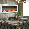 Stainless Steel Glass Bio Ethanol Fireplace Biofire Fire Wall Mounted /Recessed