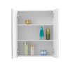 Wood Bathroom Cabinet 2/3 Door White Wall Mounted Mirror Storage Cupboard Glass