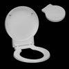Round Design WC Toilet Seat Soft Close Top Fix Quick Release Hinge Easy Clean