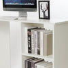 L Shaped Corner Desk Computer Workstation Gaming Study Office Living Room White