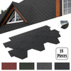 Self Adhesive Roof Felt Tiles Mosaic Asphalt Shingles Set Shed Roofing 18pcs