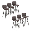 1/2/4/6x Bar Stools Gas Lift Swivel Faux Leather Kitchen Breakfast Counter Salon