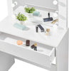 Dressing Table Vanity Makeup Desk w/ LED Lights Mirror Drawer Bedroom Furniture