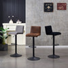 1/2/4x Bar Stools Gas Lift Swivel Velvet Padded Stool Breakfast Club Cafe Chairs