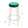 2 Bar Stools Metal Frame Breakfast Chair Kitchen High Counter Seat Pub Restauran