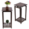 Bamboo Plant Stand Flower Pot Shelf Vase Display Rack Organizer for Living Room